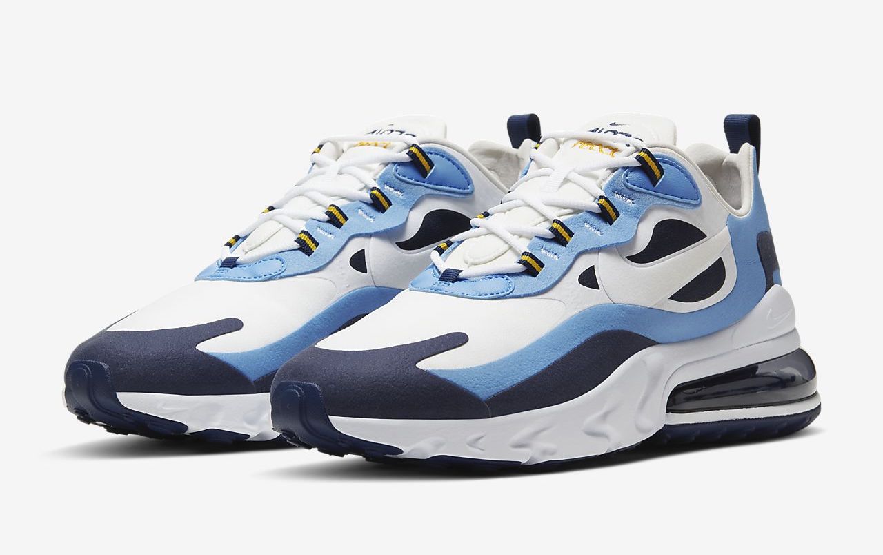 Air Max 270 React White University Blue front