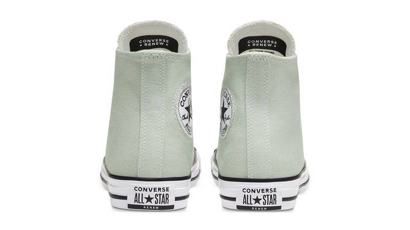 Renew Cotton x Converse Chuck Taylor All Star High Green Oxide Back