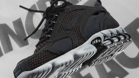 The Stussy x Nike Zoom Spiridon Cage 2 "Black/Grey" is Releasing This Weekend