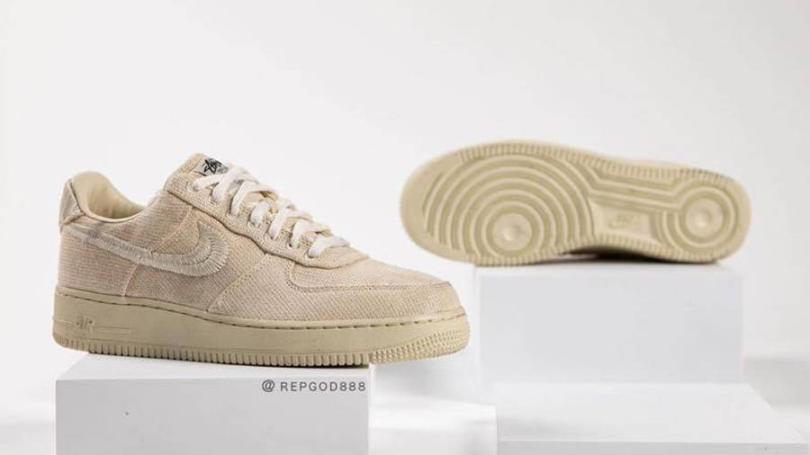 Stussy x Nike Air Force 1 Fossil Stone | Where To Buy | CZ9084-200 