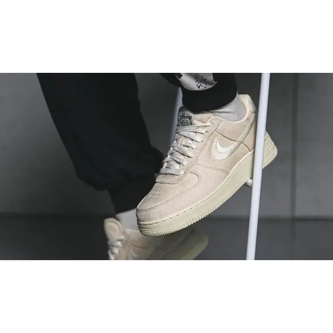 Stussy x Nike Air Force 1 Fossil Stone | Where To Buy