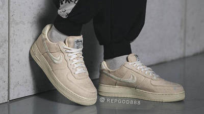 Stussy x Nike Air Force 1 Fossil Stone | Where To Buy | CZ9084-200 