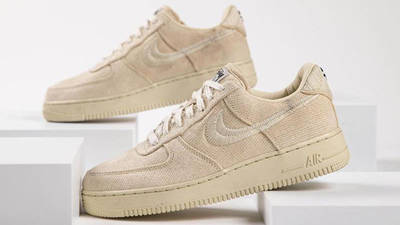 Stussy x Nike Air Force 1 Fossil Stone | Where To Buy | CZ9084-200 | The  Sole Supplier