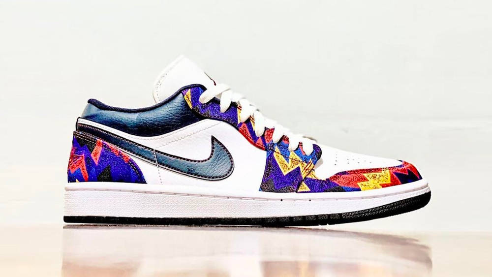 Image via solebyjc The Air Jordan 1 Low “Sweater” is Inspired by a Vintage Advert