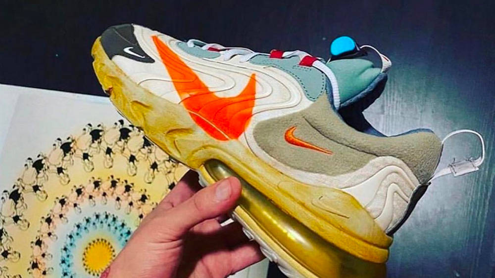 Image via hypeneverdies Travis Scott x Nike Air Max 270 React "Cactus Jack"