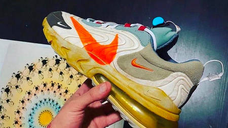 The Travis Scott x Nike Air Max 270 React "Cactus Jack" Comes With a DIY Swoosh Stencil