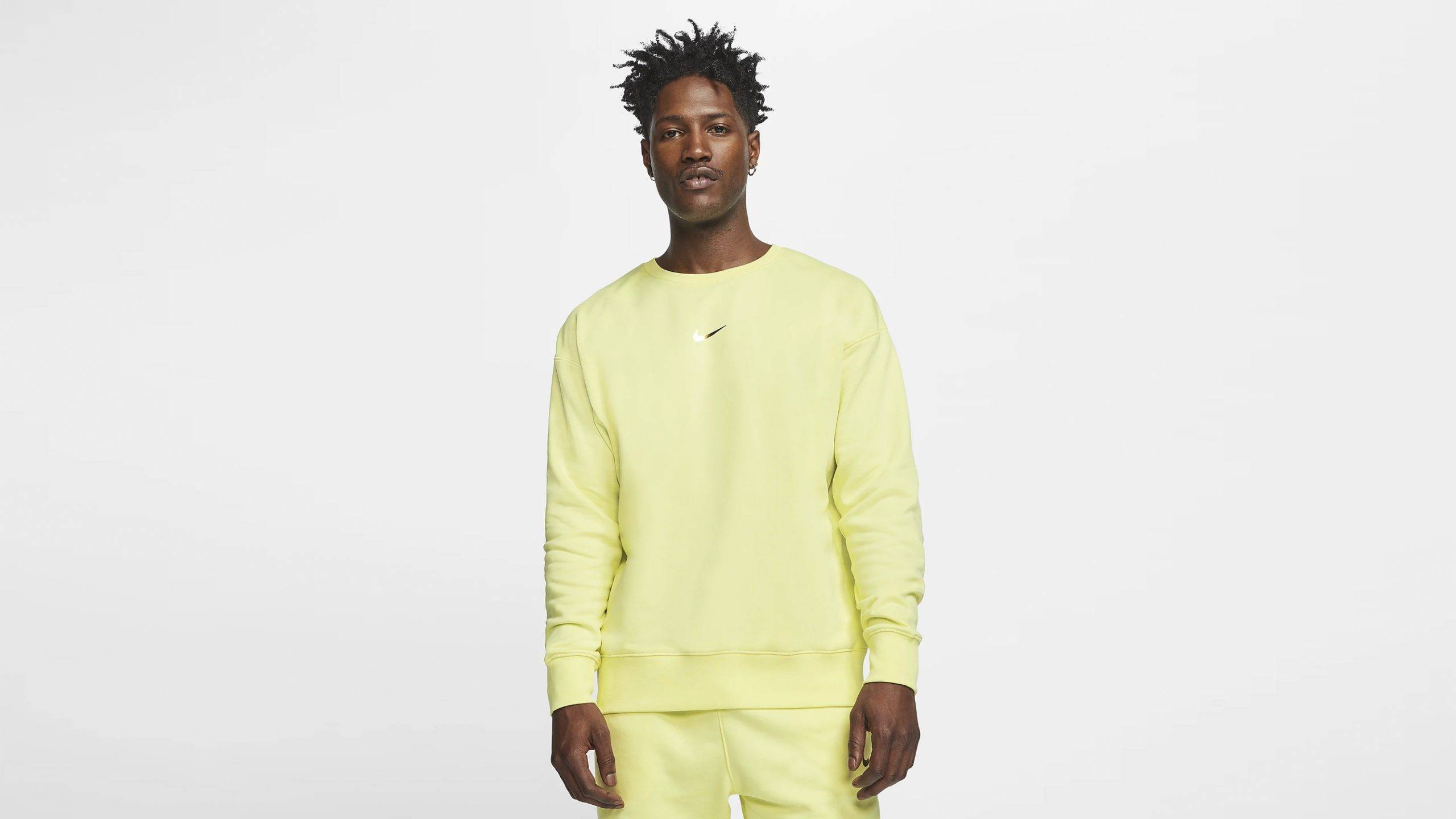 The Nike Mini Swoosh Club Crewneck is the Epitome of Clean
