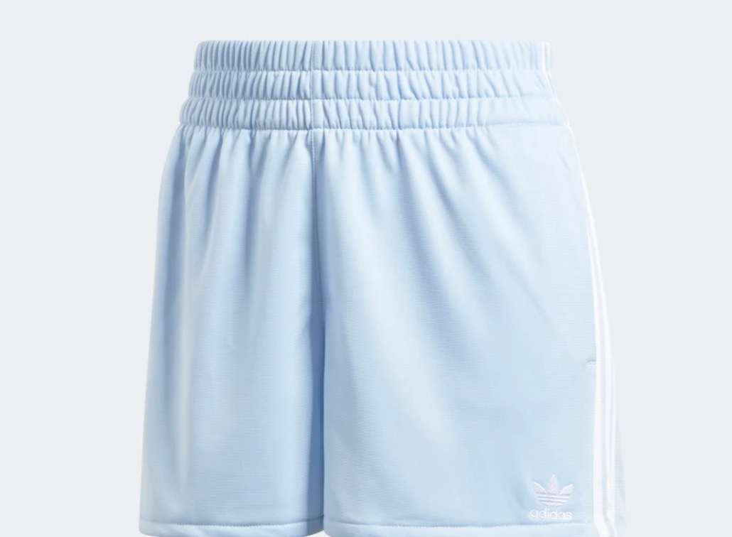 adidas 3 Stripe shorts blue