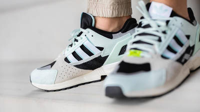adidas ZX 10000C Mint Green On Foot Front