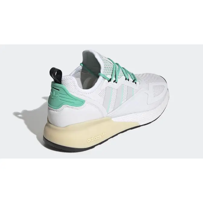 adidas ZX 2K Boost Crystal White Green Back