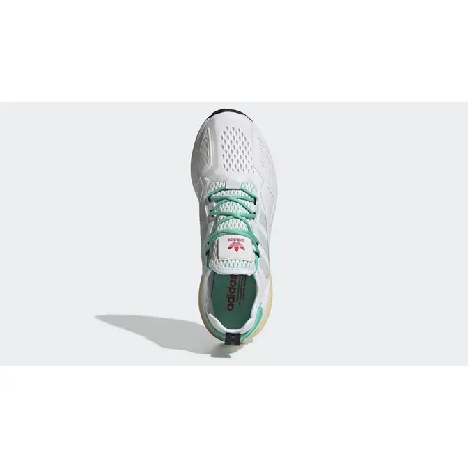 adidas ZX 2K Boost Crystal White Green Middle