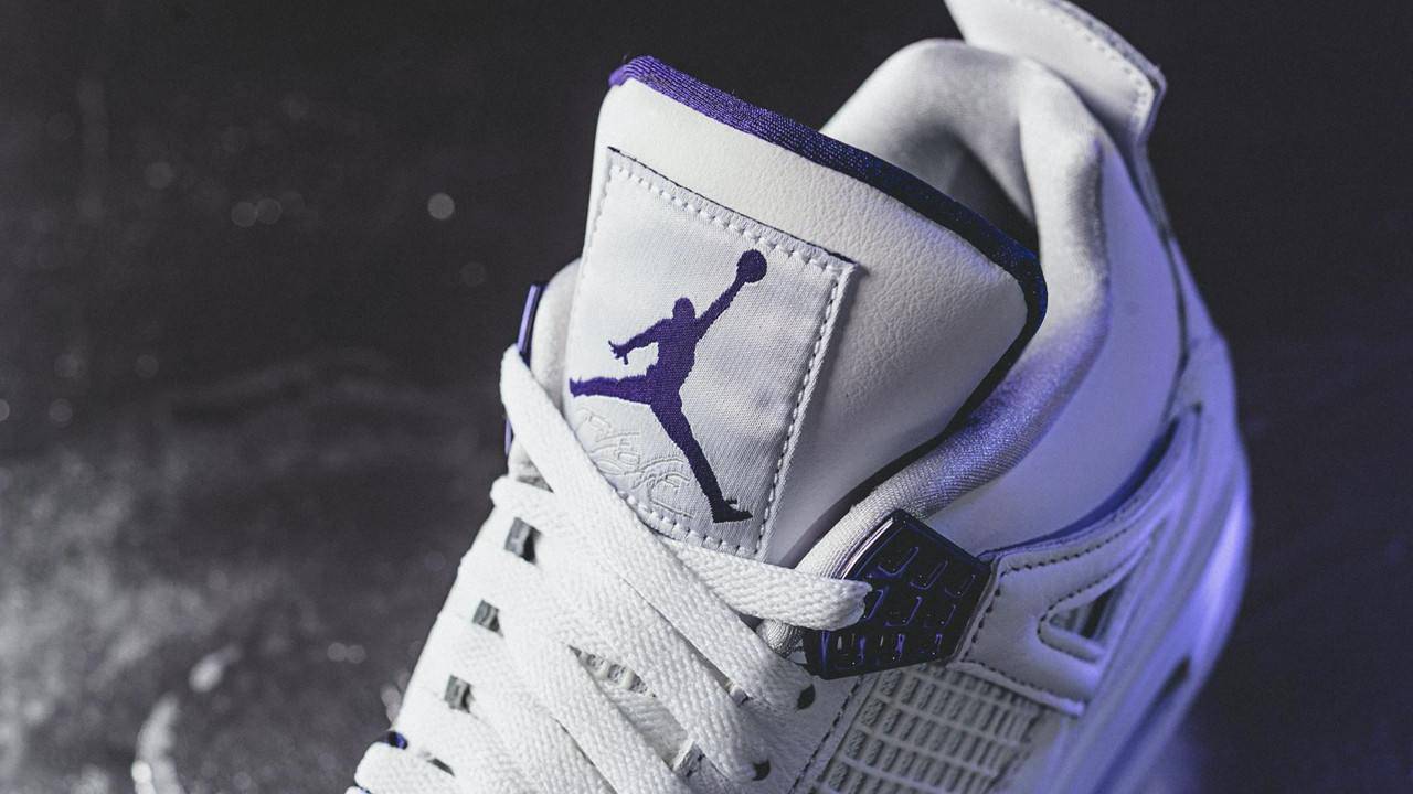 airjordan 4 purple tongue