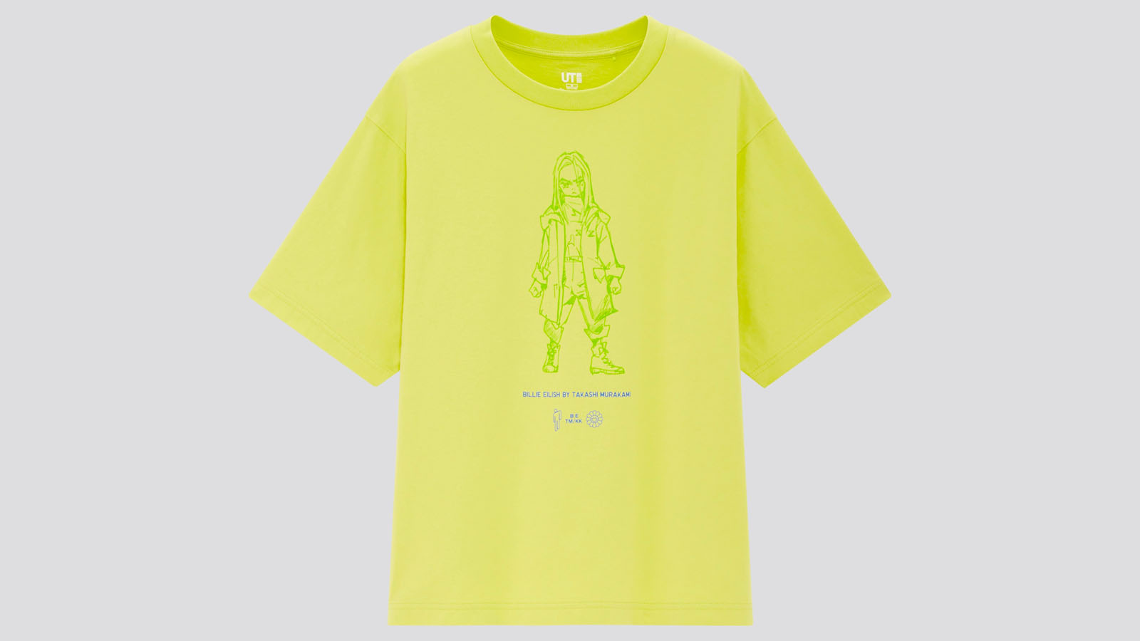 billie eilish uniqlo neon yellow