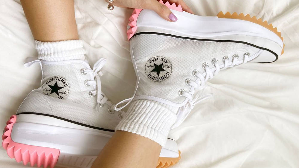converse Run Star Hike White Pink