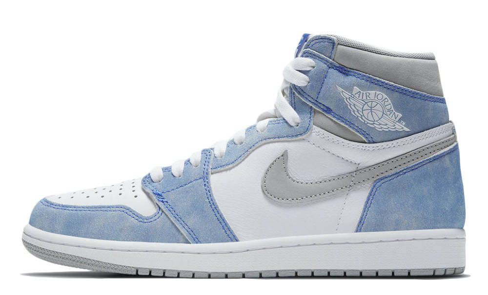 White BUILT T-Shirt – Men's Basic Tee Inspired By Retro High OG Hyper Royal Grey & UNC Blue