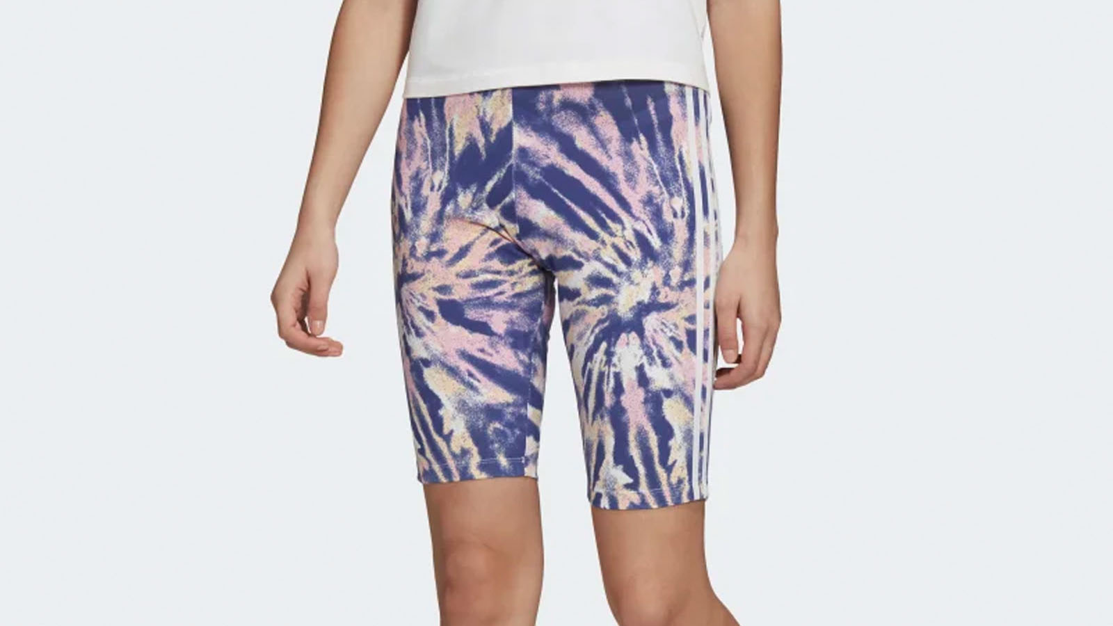 tie dye adidas cycling shorts