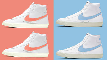 Go Pastel With The Nike Blazer Mid ’77 ‘Atomic Pink’ And ‘Celestine Blue’ Go Pastel With The Nike Blazer Mid ’77 ‘Atomic Pink’ And ‘Celestine Blue’