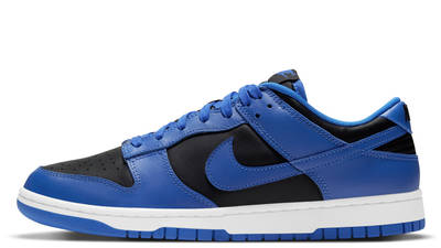 nike dunks blue and black