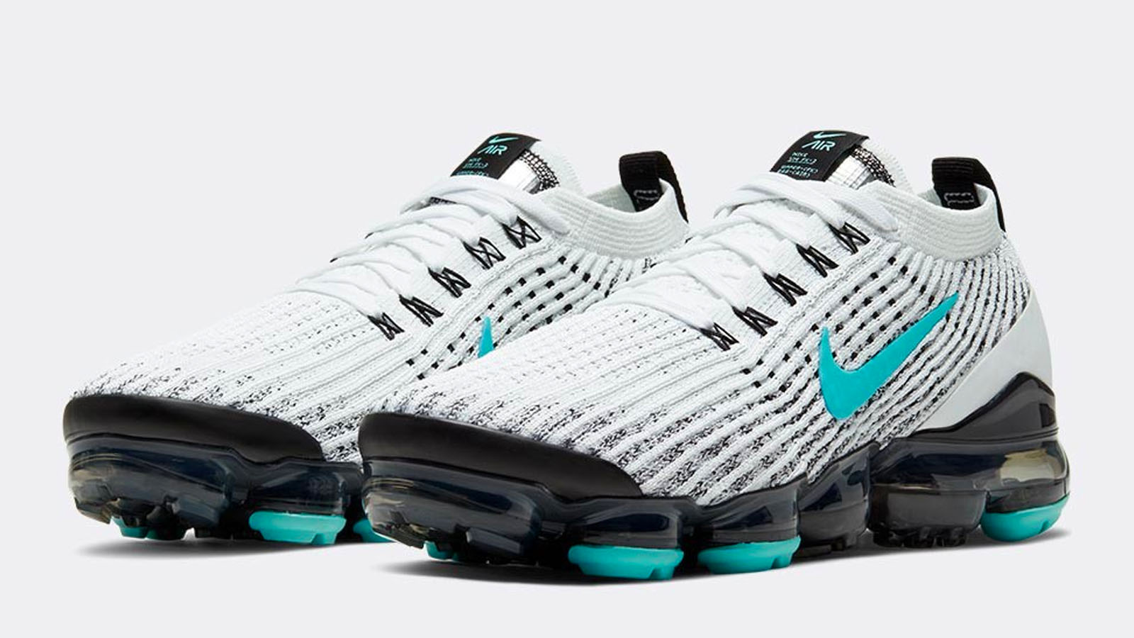nike flyknit vapormax green white black