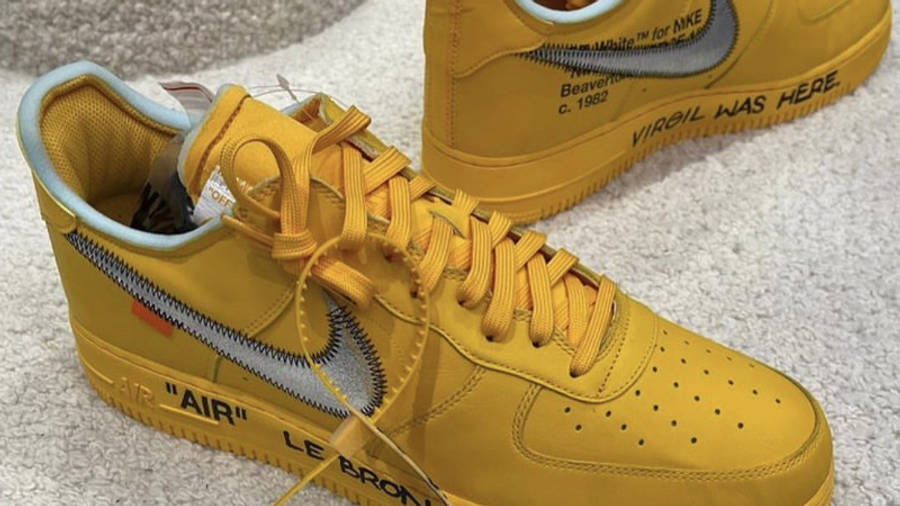 Off-White x Nike Air Force 1 University Gold First Look Top