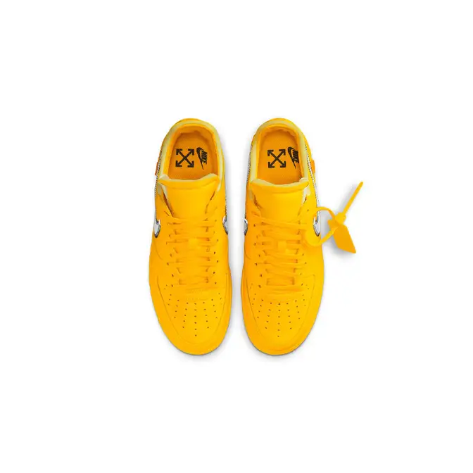 Air Force 1 x OFF-WHITE University Gold Sneakers/Shoes DD1876-700 (US 7½)