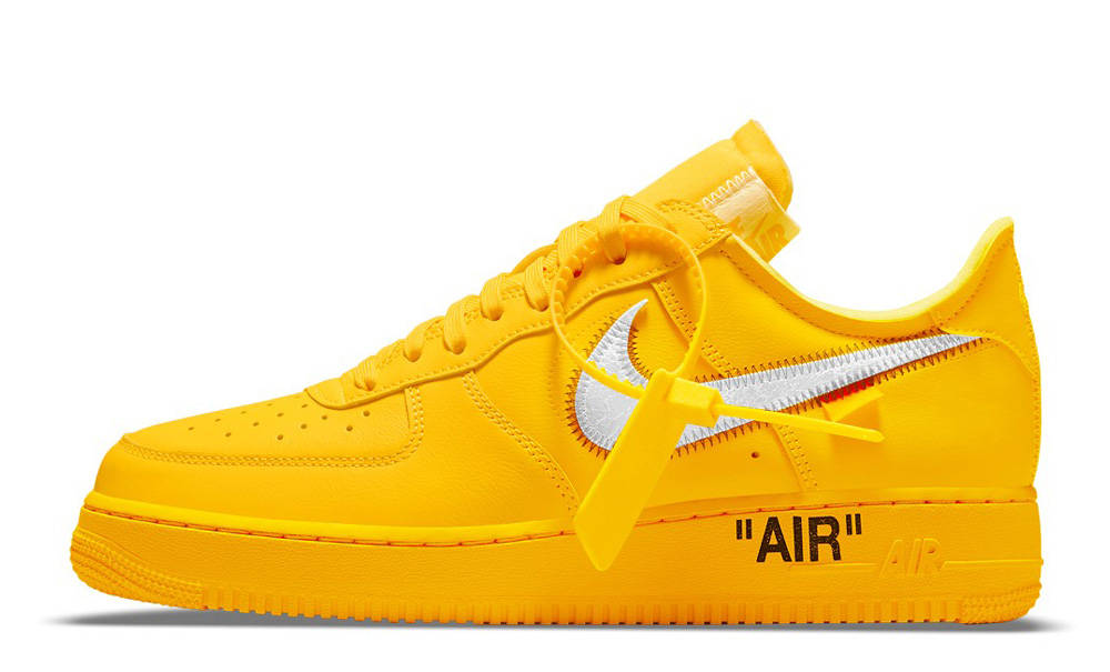 air force off white university gold