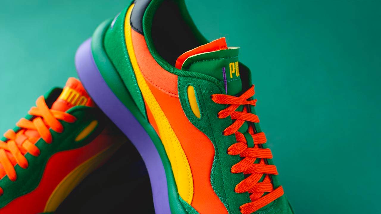 size? x PUMA Style Rider Split Pack "Green"