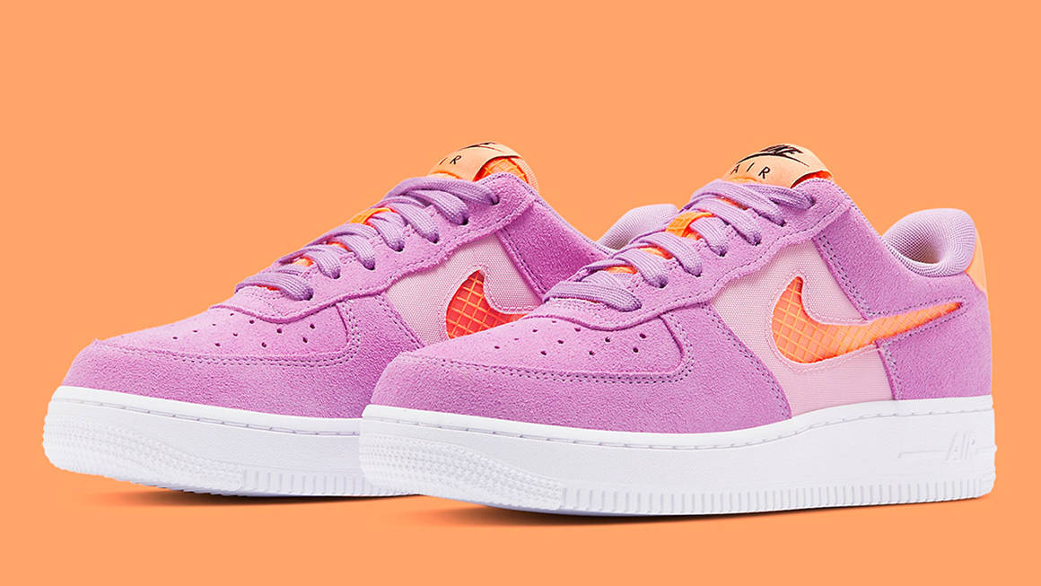 The Cut-Out Swoosh Nike Air Force 1 “Violet Star” Gives A Lesson In ...