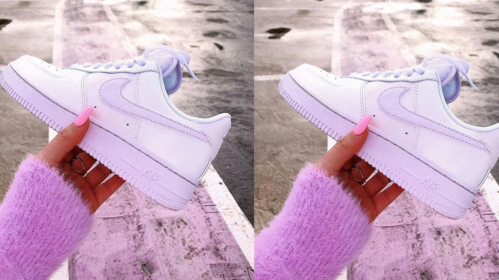 barely grape nike air force 1