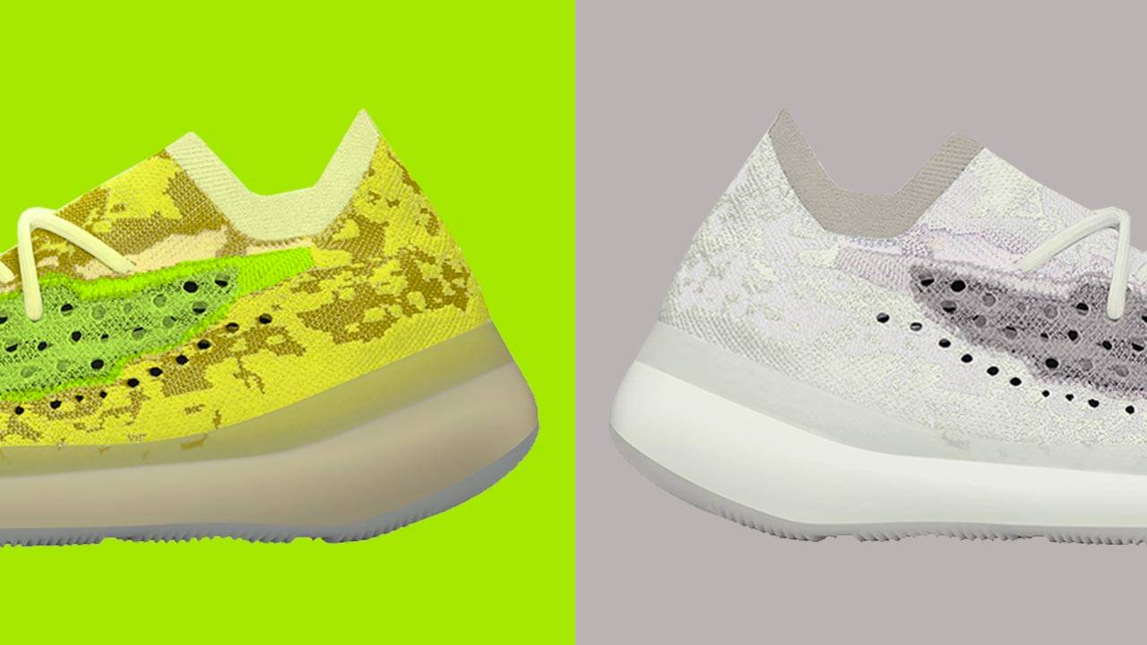 The Yeezy Boost 380 "Hylte Glow" & "Calcite Glow" Get Unveiled