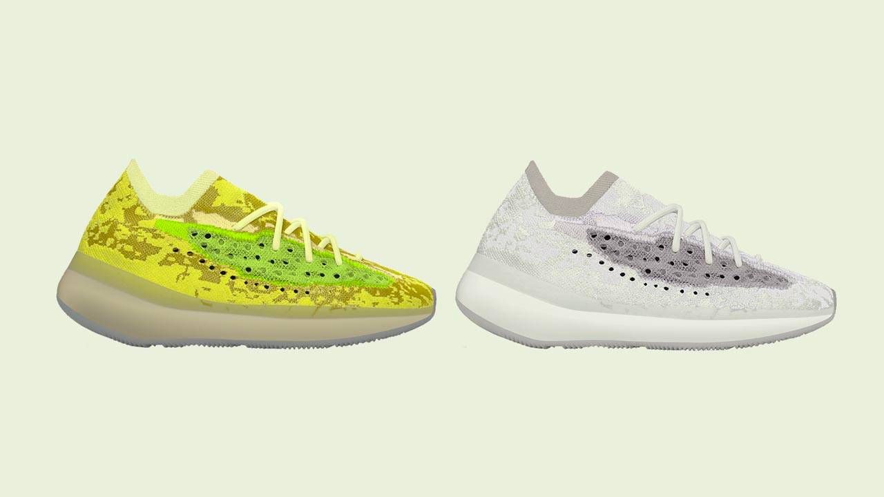 The Yeezy Boost 380 "Hylte Glow" & "Calcite Glow" Get Unveiled