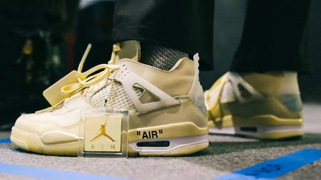 Virgil Abloh is Auctioning Off a Signed Off-White x Air Jordan 4 for Charity Virgil Abloh is Auctioning Off a Signed Off-White x Air Jordan 4 for Charity