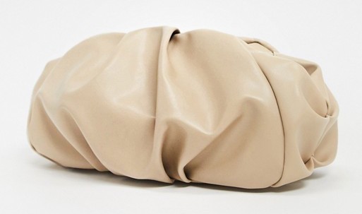 ASOS Design Oversized Clutch Beige