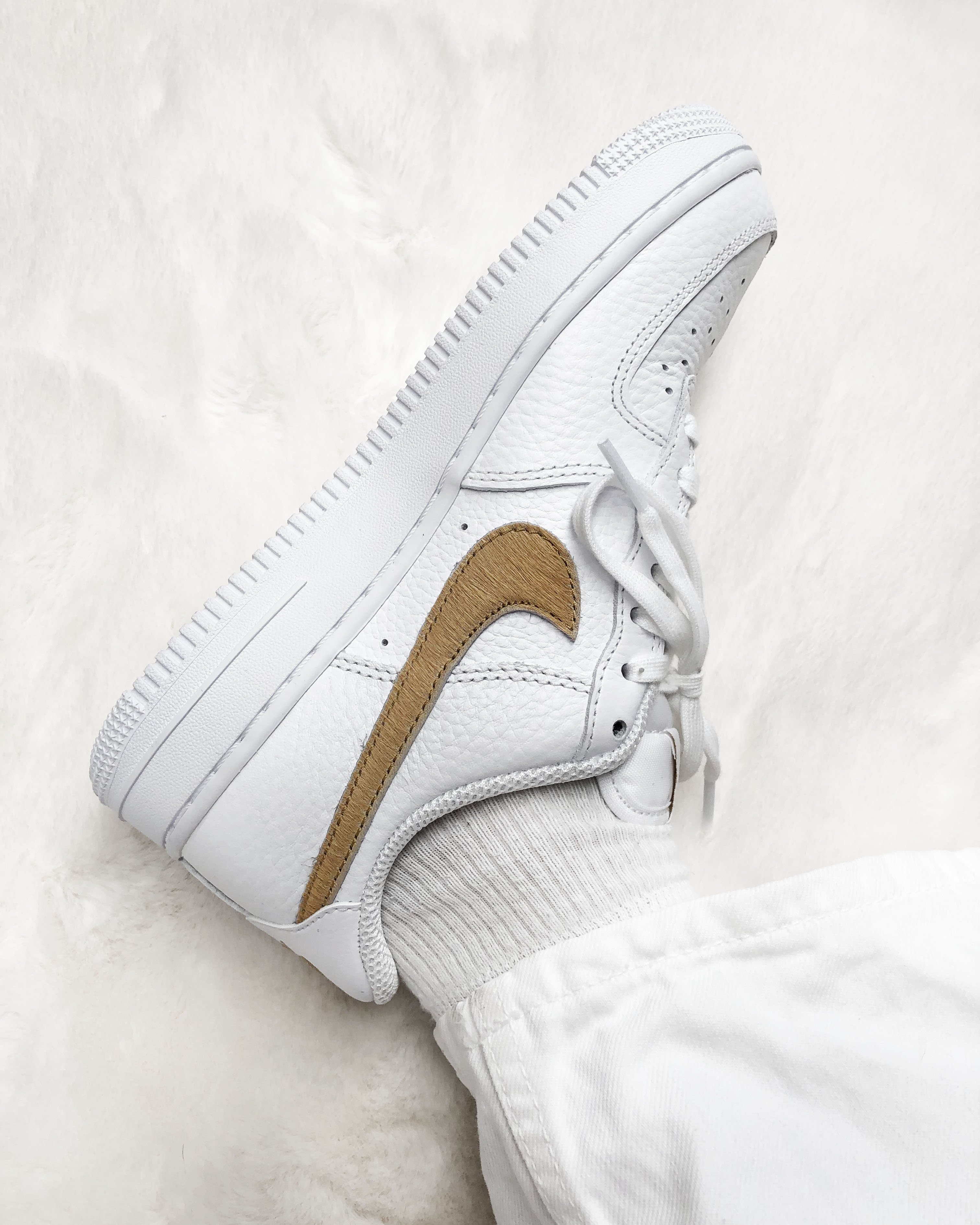 Air Force 1 White Club Gold