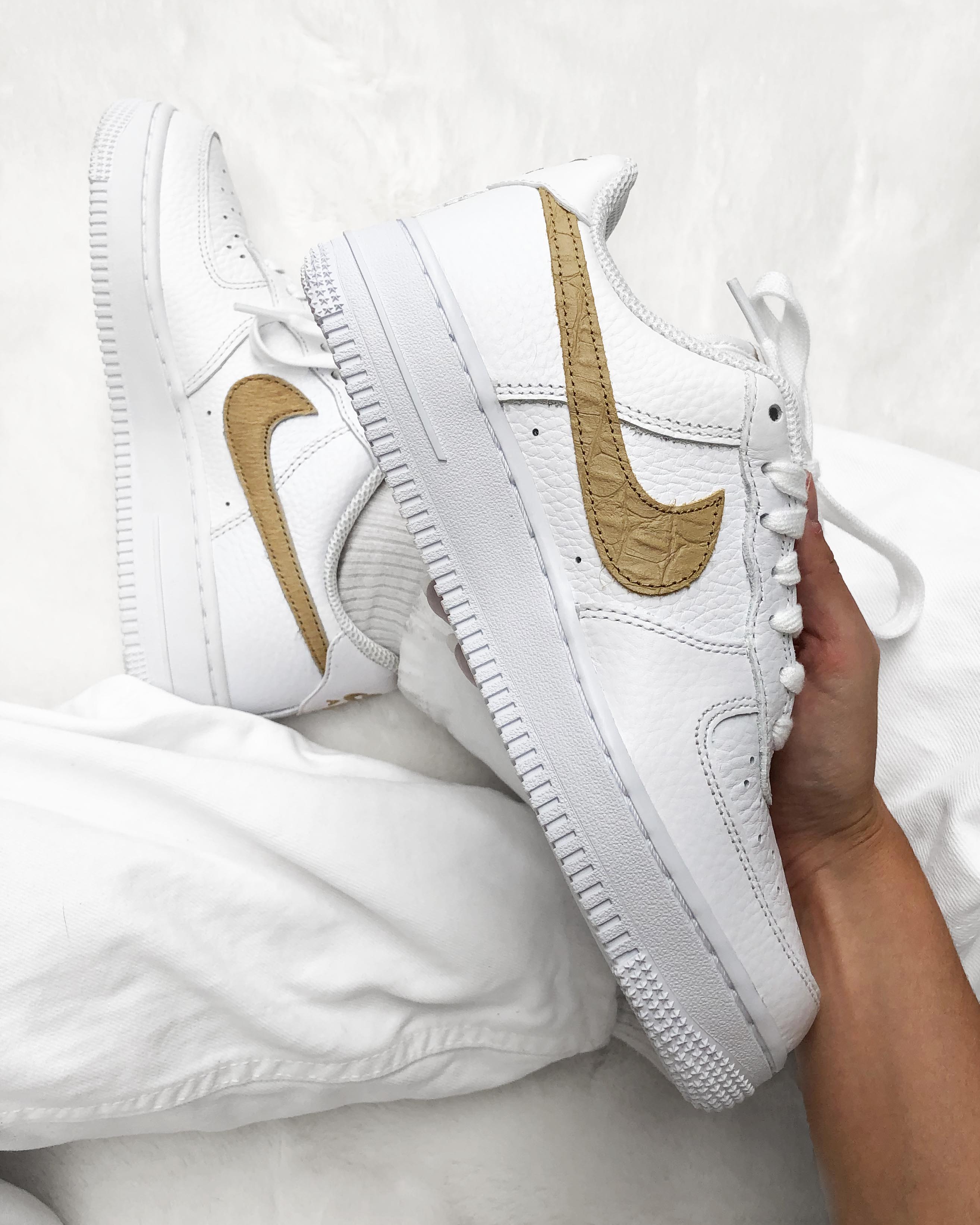 Air force 1 White Club Gold 6