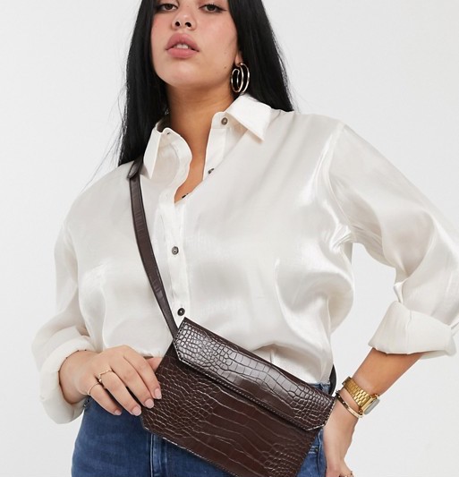 Asos Design Bum Bag Croc