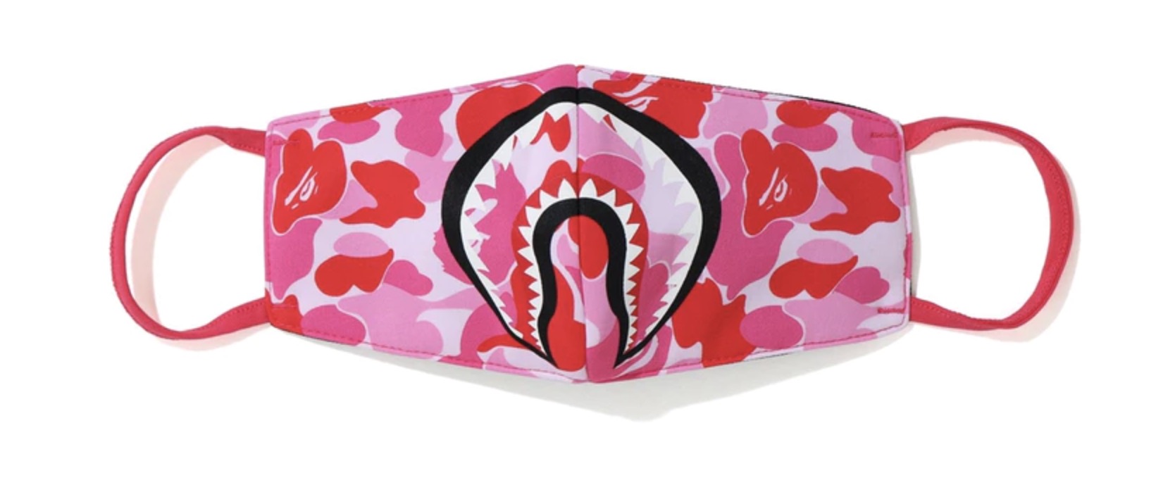 BAPE ABC Camo Shark Mask (SS20) Pink