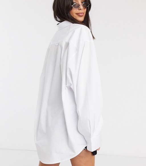 COLLUSION White Oversized Shirt