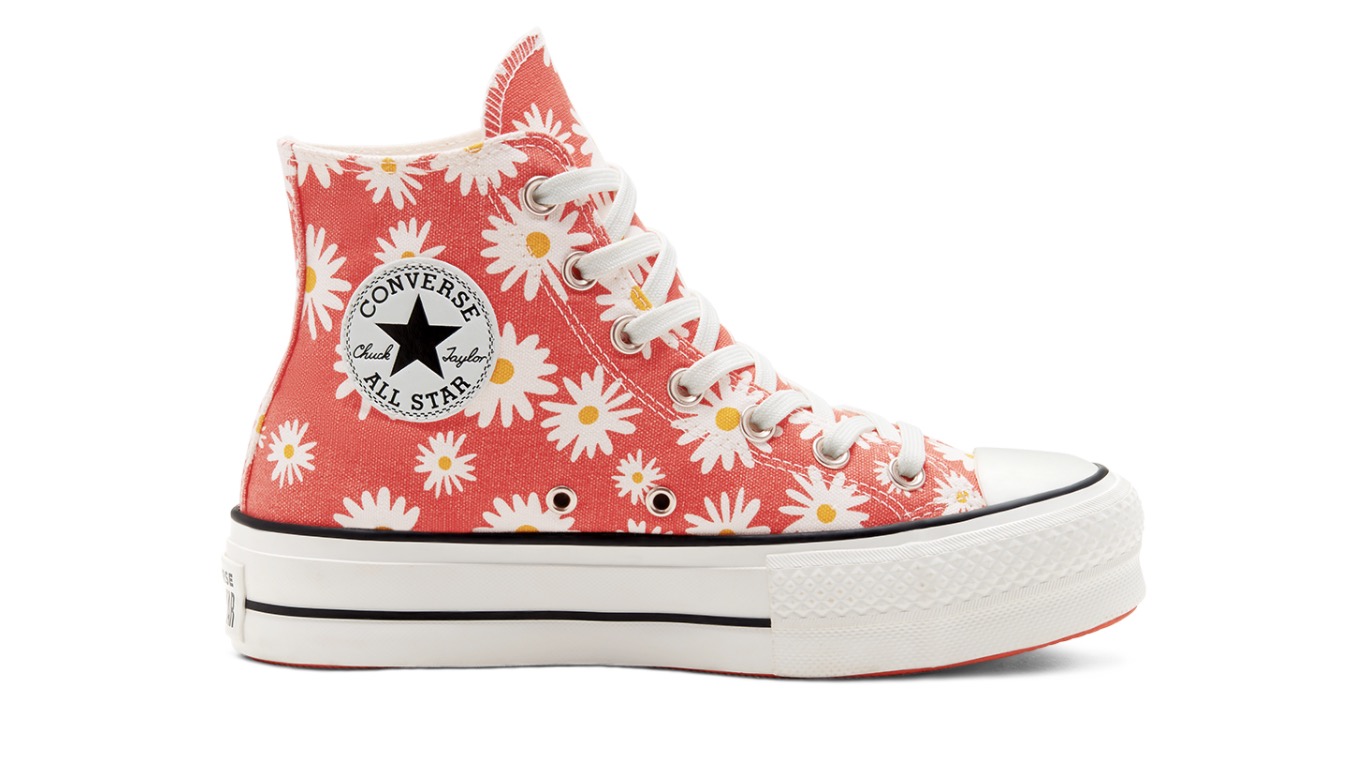 Camp Daisies Platform Chuck Taylor All Star High Top