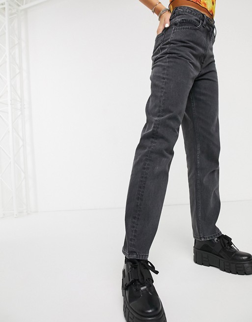 Collusion Mom Jeans Black