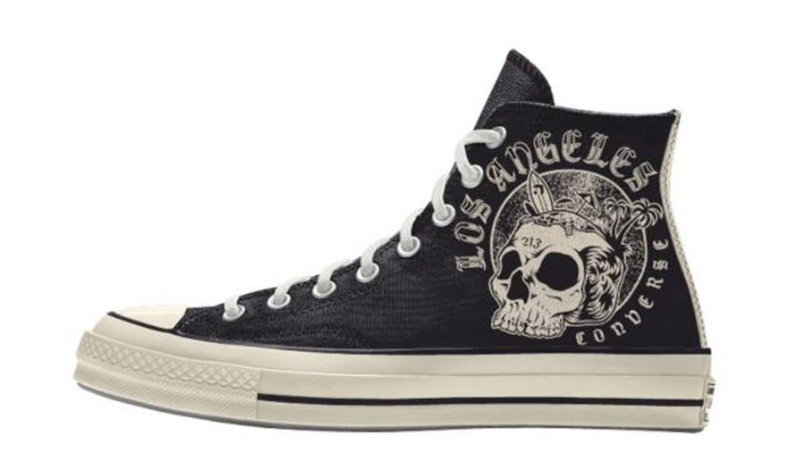 Converse Chuck 70 LA City High Top Custom Black Skull | Where To Buy ...