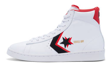 Converse Pro Leather Double Logo High Top White Black Red