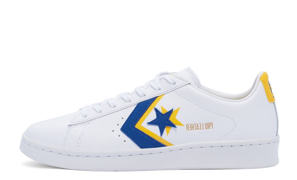 Converse Pro Leather Double Logo Low Top White Amarillo