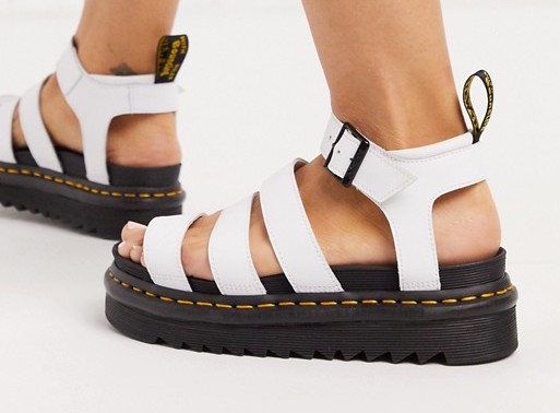 Dr Martens Blaire Sandals White