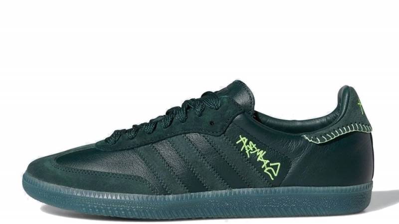 adidas samba suede green