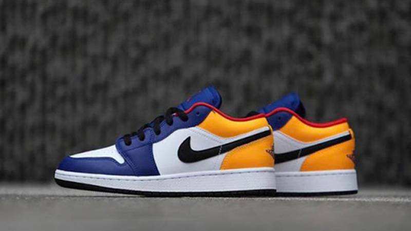 Jordan 1 Low White Navy Yellow Where To Buy 123 The Sole Supplier