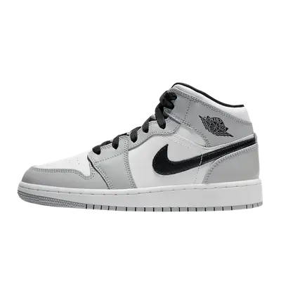 Jordan 1 Mid Light Smoke Grey GS Where To Buy 554725 092 The