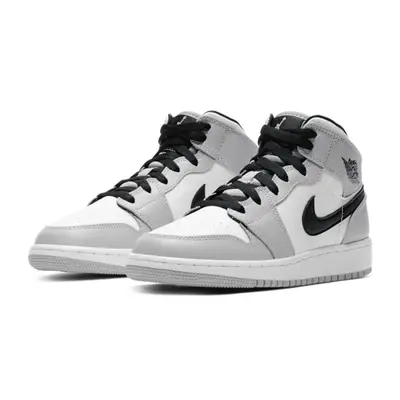 Jordan 1 Mid Light Smoke Grey GS Where To Buy 554725 092 The Sole Supplier