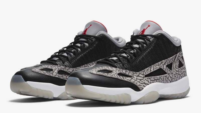 air jordan 11 retro ie low black cement