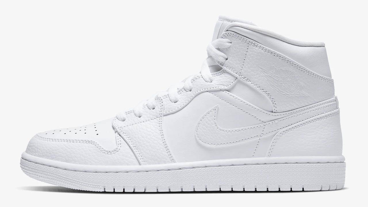 Air Jordan 1 Mid "Triple White"